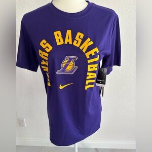 NWT Nike Purple NBA LAKERS Basketball Tee
